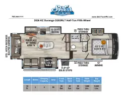 2026 KZ RV Durango D283RLT Half-Ton