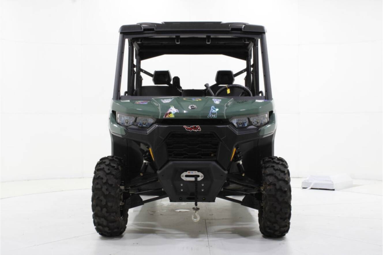 A photo of this 2026 Can-Am Defender MAX DPS HD7 Compass Green
