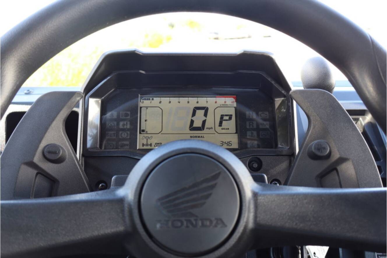 A photo of this 2026 Honda Pioneer 1000-5 Deluxe Truetimber Atera Camo