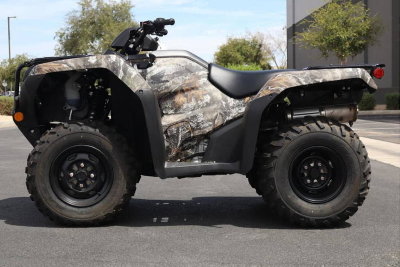 A photo of this 2026 Honda FourTrax Rancher 4X4 Truetimber Atera Camo