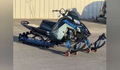 2026 Polaris 850 RMK Khaos 155 Gloss Black / Blue Dusk 850 Snowmobile snowmobile
