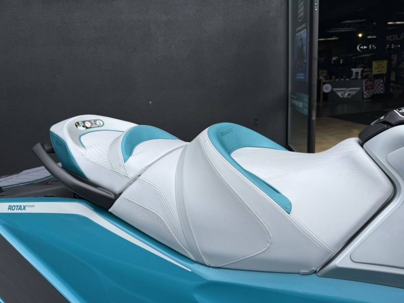A photo of this 2026 Sea-Doo GTX Limited 325 Teal Metallic