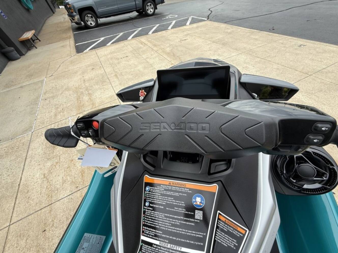 A photo of this 2026 Sea-Doo GTX Limited 325 Teal Metallic