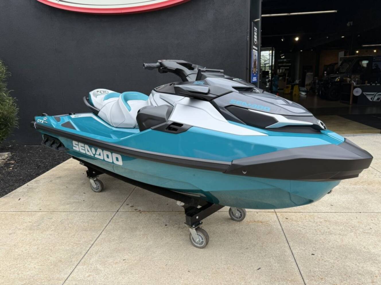 A photo of this 2026 Sea-Doo GTX Limited 325 Teal Metallic