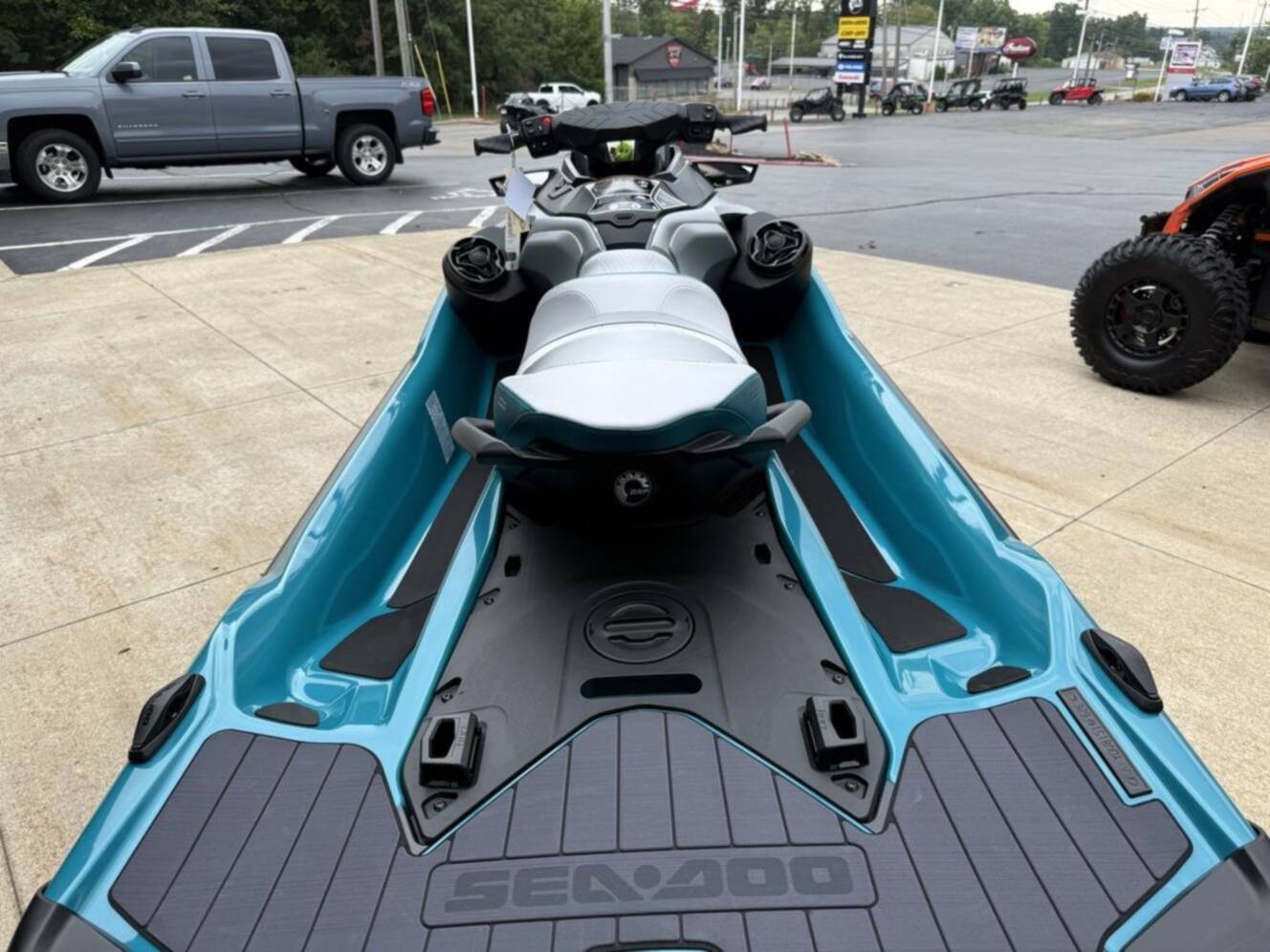 A photo of this 2026 Sea-Doo GTX Limited 325 Teal Metallic
