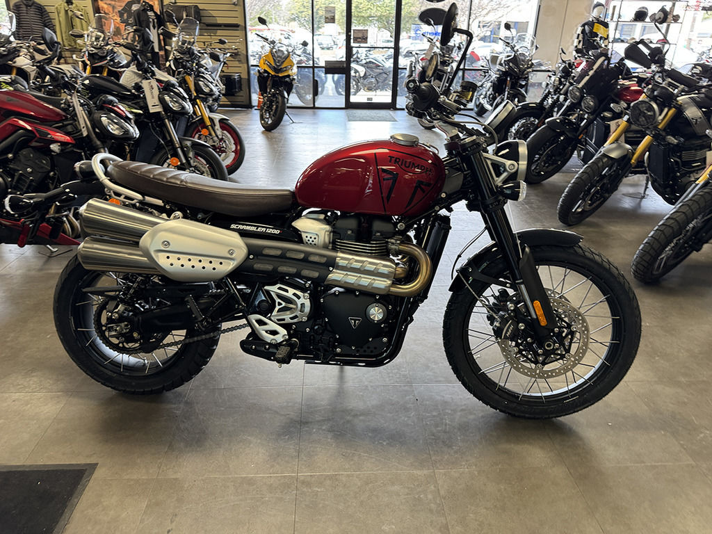 2025 Triumph Scrambler 1200 X Carnival Red BASE in Plano, TX