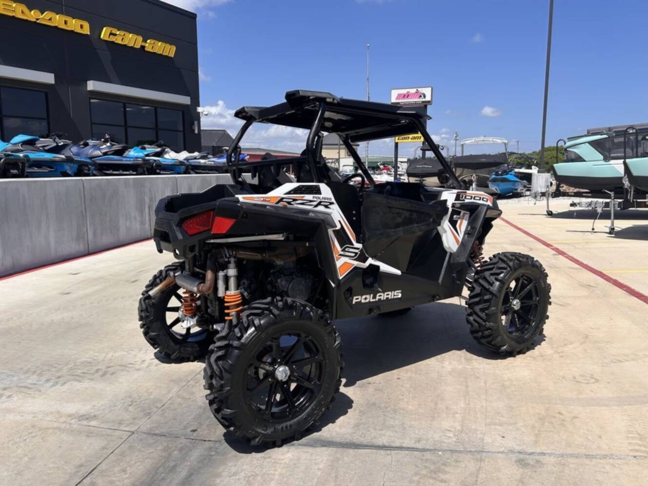A photo of this 2018 Polaris® RZR® S 1000 EPS White Lightning