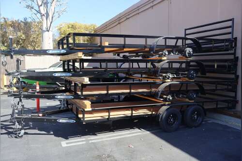 2025 Zieman F 816 WOOD BED TRAILER W ELECTRIC BRAKES in chatsworth CA