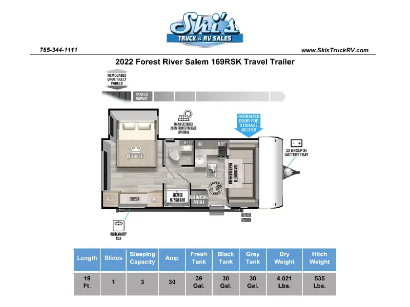 2022 Forest River Salem 169RSK