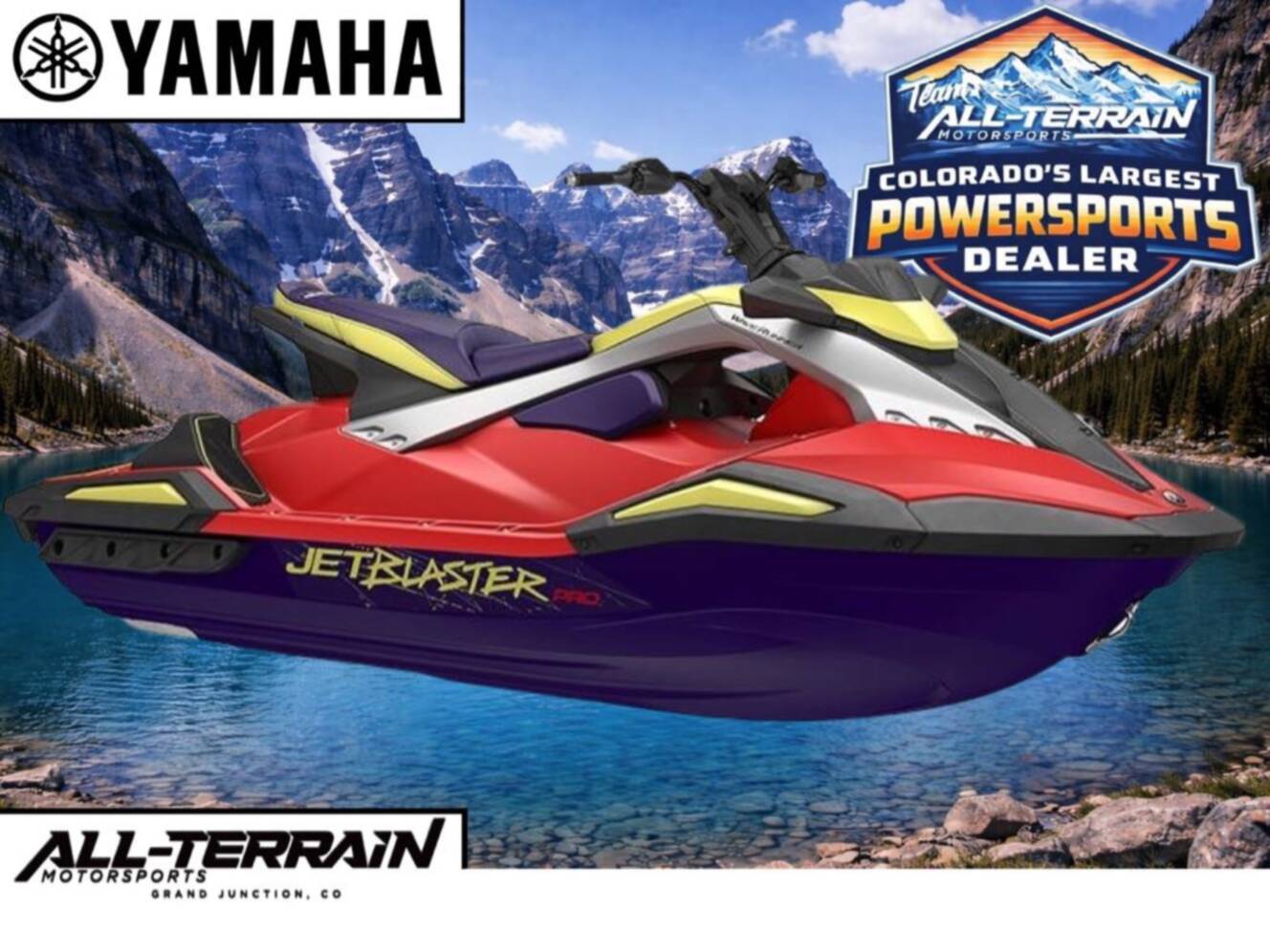 A photo of this 2026 Yamaha WaveRunner JetBlaster PRO 3-Up