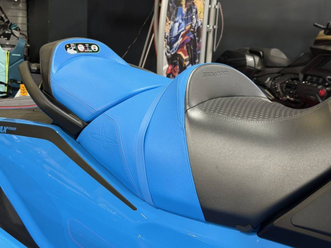 A photo of this 2026 Sea-Doo RXT-X 325 Gulfstream Blue Premium