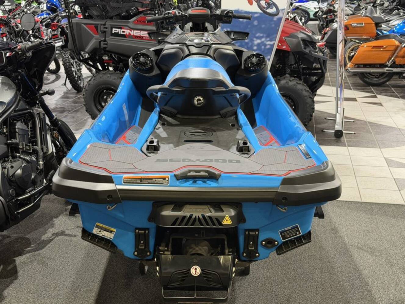 A photo of this 2026 Sea-Doo RXT-X 325 Gulfstream Blue Premium