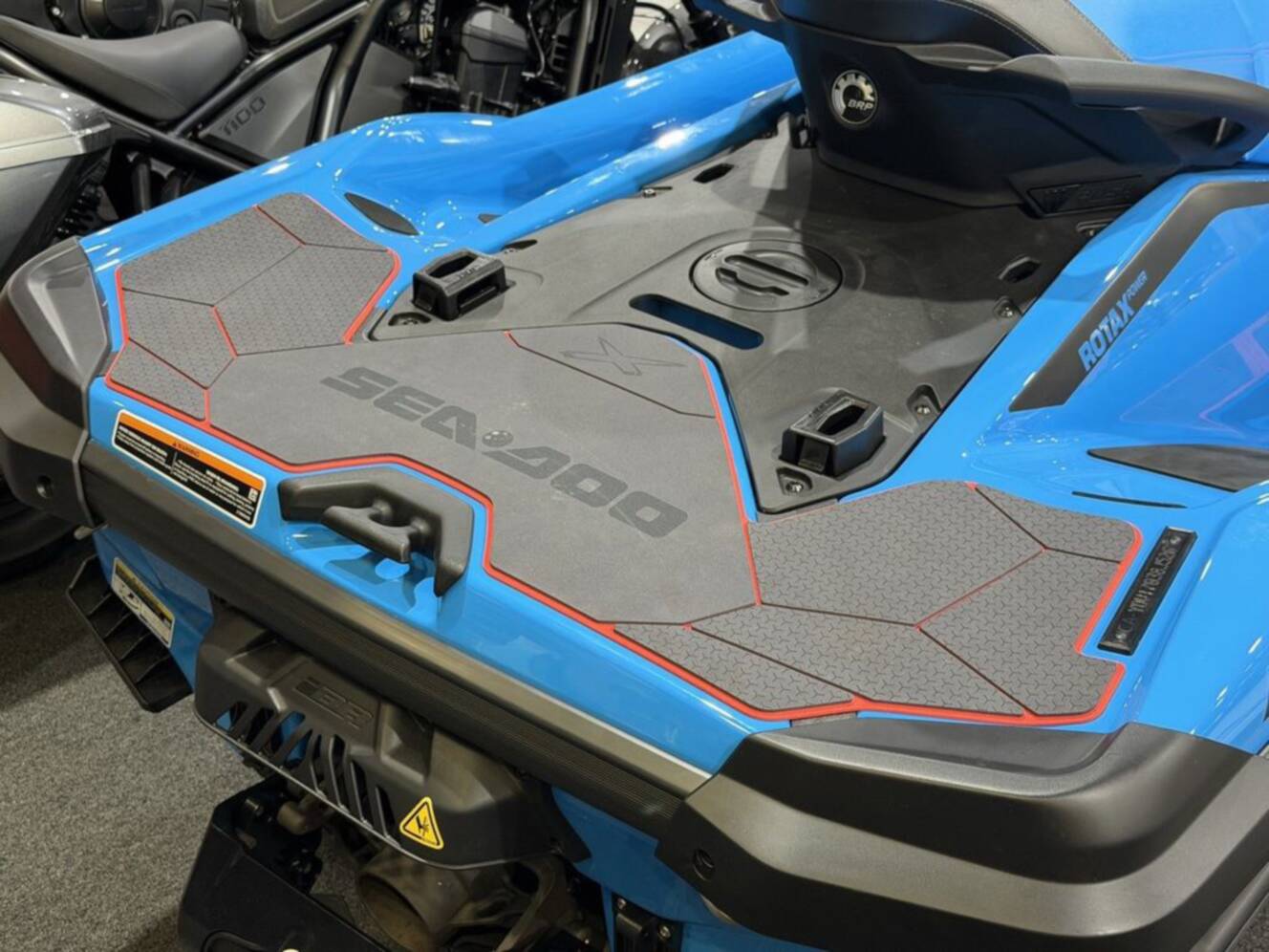 A photo of this 2026 Sea-Doo RXT-X 325 Gulfstream Blue Premium
