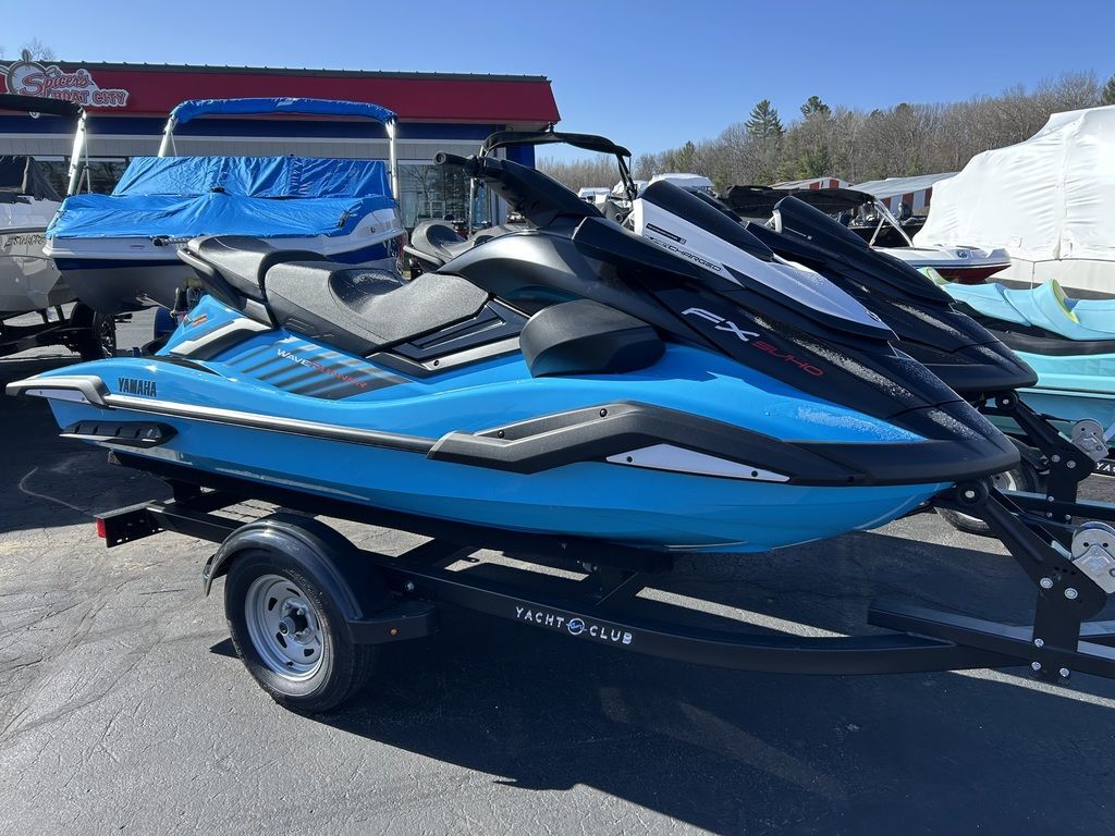 2025 Yamaha FX SVHO w/AUDIO-Black/Cyan in houghton lake MI