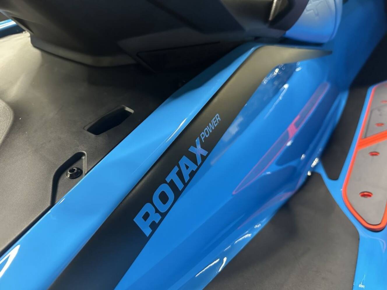A photo of this 2026 Sea-Doo RXT-X 325 Gulfstream Blue Premium