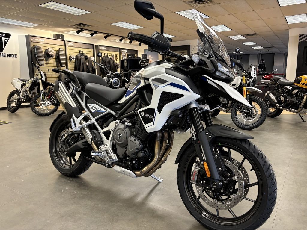 2026 Triumph Tiger 1200 Alpine Edition Satin crystal white ALPINE EDITION in San Antonio, TX