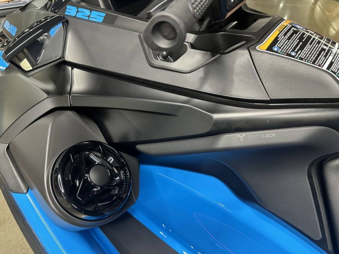 A photo of this 2026 Sea-Doo RXT-X 325 Gulfstream Blue Premium