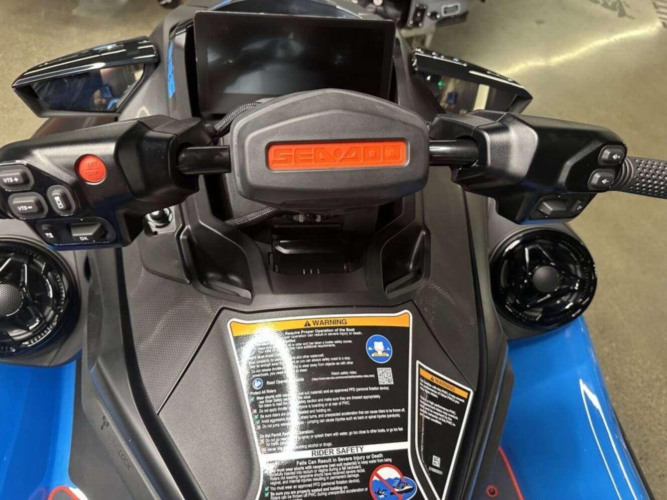 A photo of this 2026 Sea-Doo RXT-X 325 Gulfstream Blue Premium