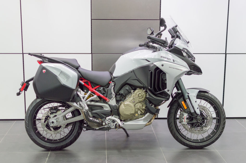 2023 Ducati Multistrada V4S Iceberg White - Spoked Wheels V4 S in Dunmore, PA