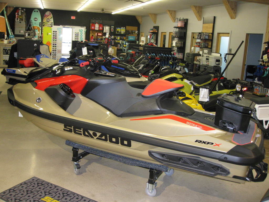 2025 Sea-Doo RXP-X 325 Tech, BRP Premium A, iBR Metallic Tan / La Two Seater jet ski