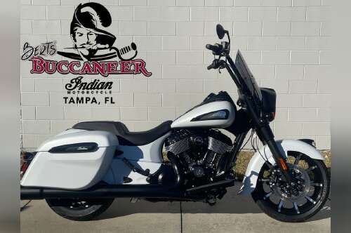 2026 Indian Motorcycle® SPRINGFIELD DH, GHOST WHITE MTLLC SMK, 49ST Dark Horse in tampa FL