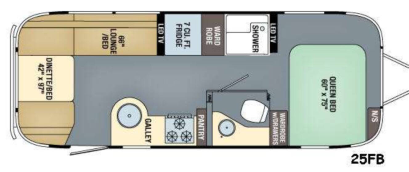 A photo of this 2017 Airstream Flying Cloud 25FB