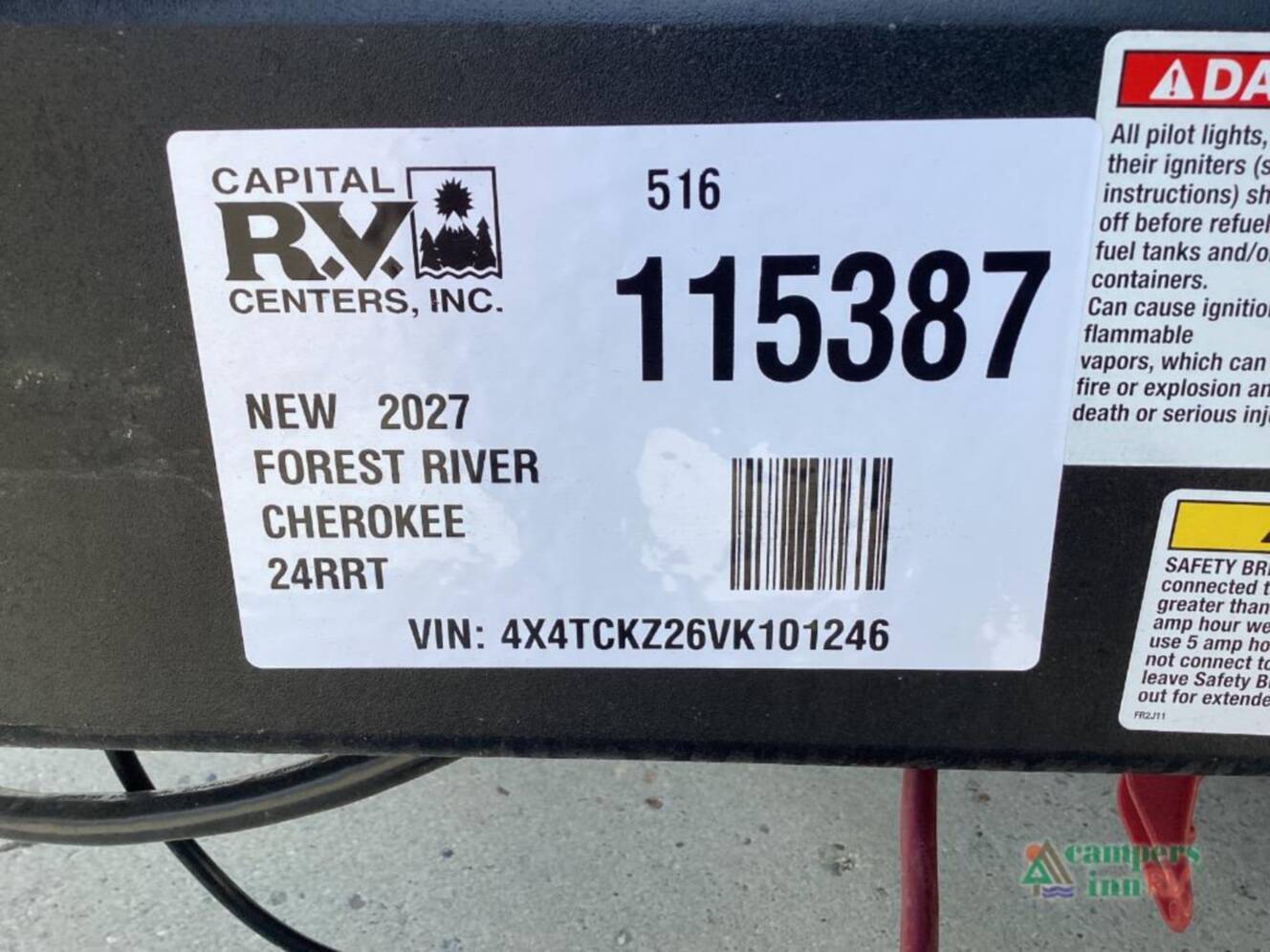 A photo of this 2027 Forest River Rv Cherokee Grey Wolf 24RRT