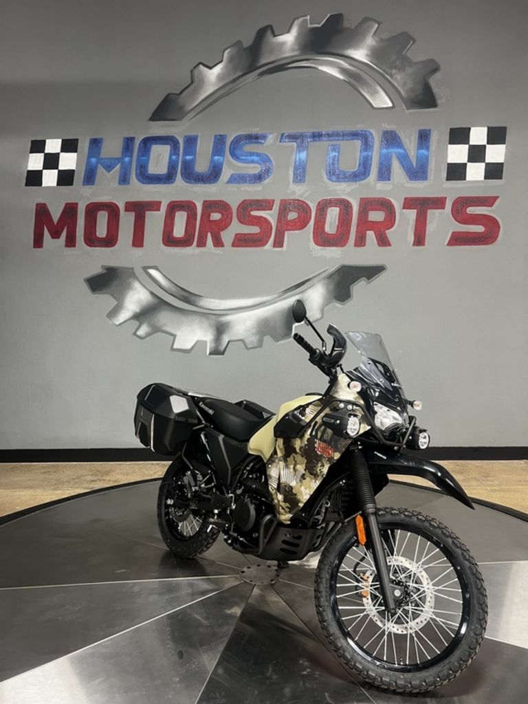 2026 Kawasaki KLR®650 Adventure ABS Cypher Camo Beige 650 ADVENTURE in Houston, TX