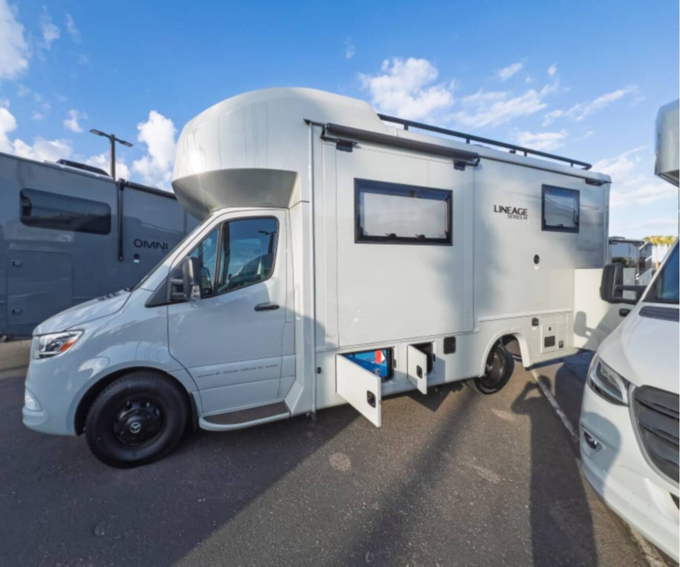 A photo of this 2027 Grand Design LINEAGE SERIES M 25TK-FBP
