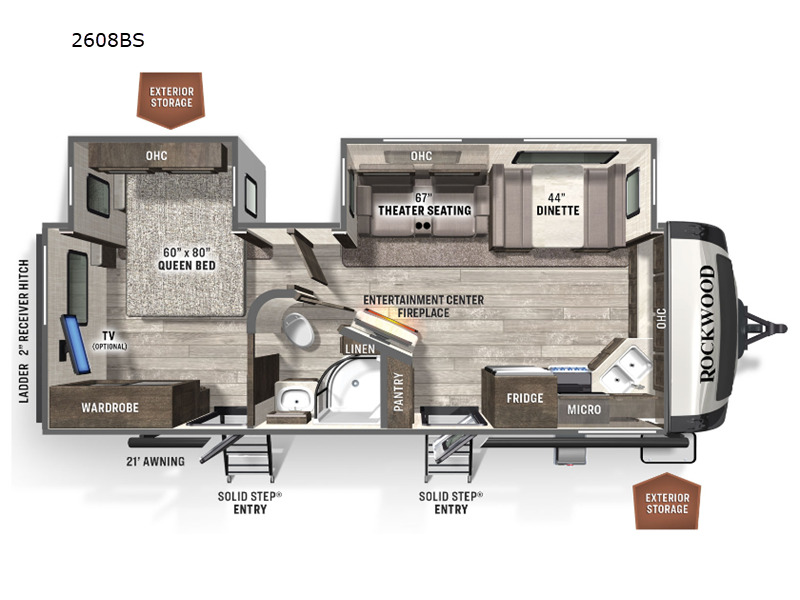 2022 Forest River Rv Rockwood Ultra Lite 2608BS in ellensburg WA