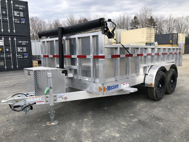 2027 MISSION 6X10 Aluminum 7K Dump Trailer W/Tarp Kit in Bangor, ME