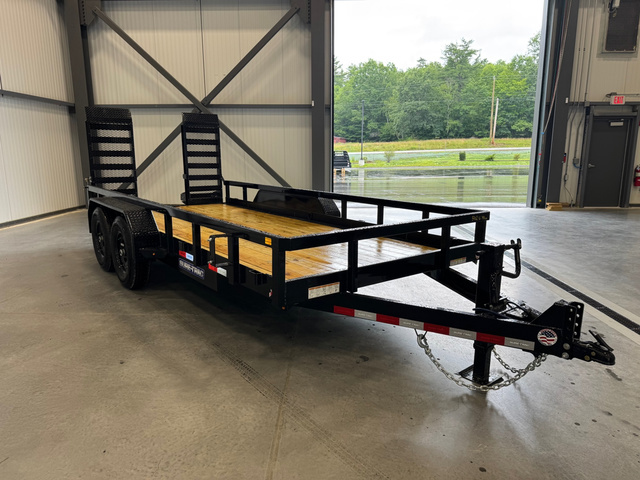 2027 SURE-TRAC 7x16 Powder Coated 14k Landscape Trailer w/Extra Wide E in Loudon, NH