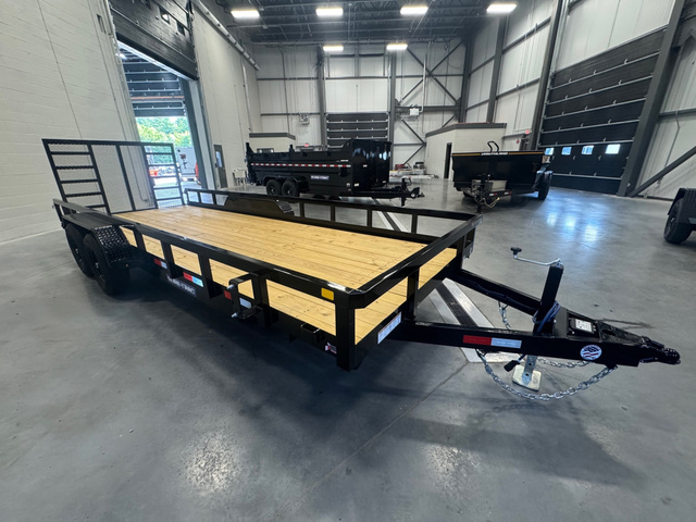 2027 SURE-TRAC 7x20 Powder Coated 10K Landscape Trailer w/Rear Ramp Ga in Loudon, NH