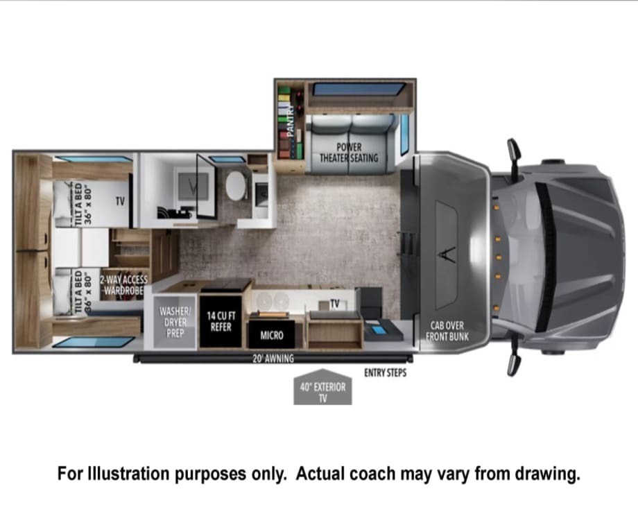 A photo of this 2027 Grand Design LINEAGE SERIES M 25TK-FBP