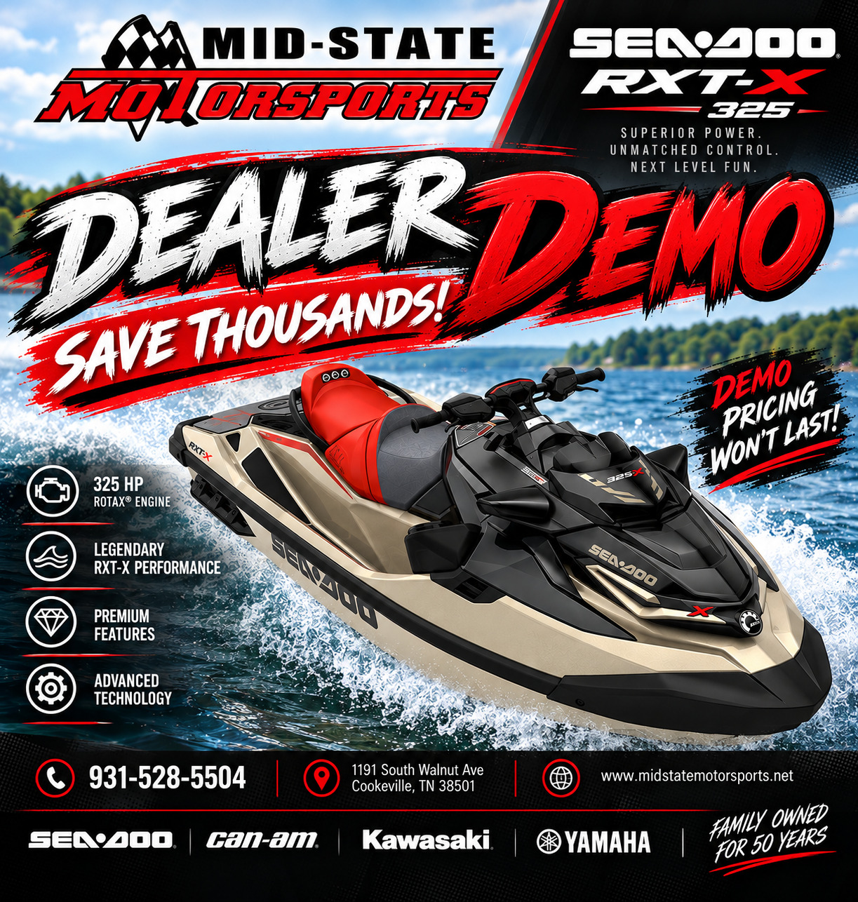 2025 Sea-Doo RXT-X 325 + Tech Package in cookeville TN