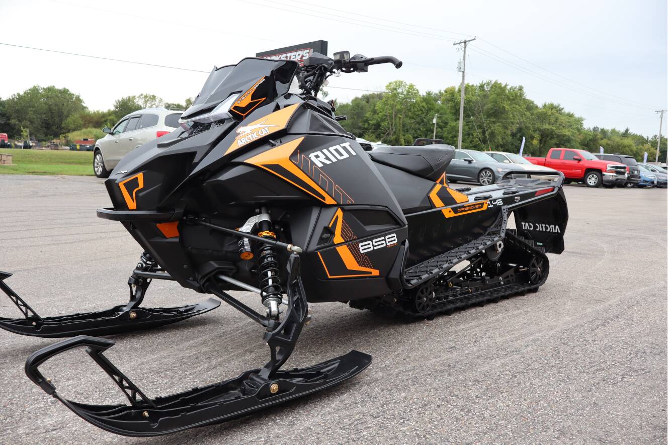 A photo of this 2026 Arctic Cat Riot 858 Sno Pro 1.75 ES (Sport Gauge)