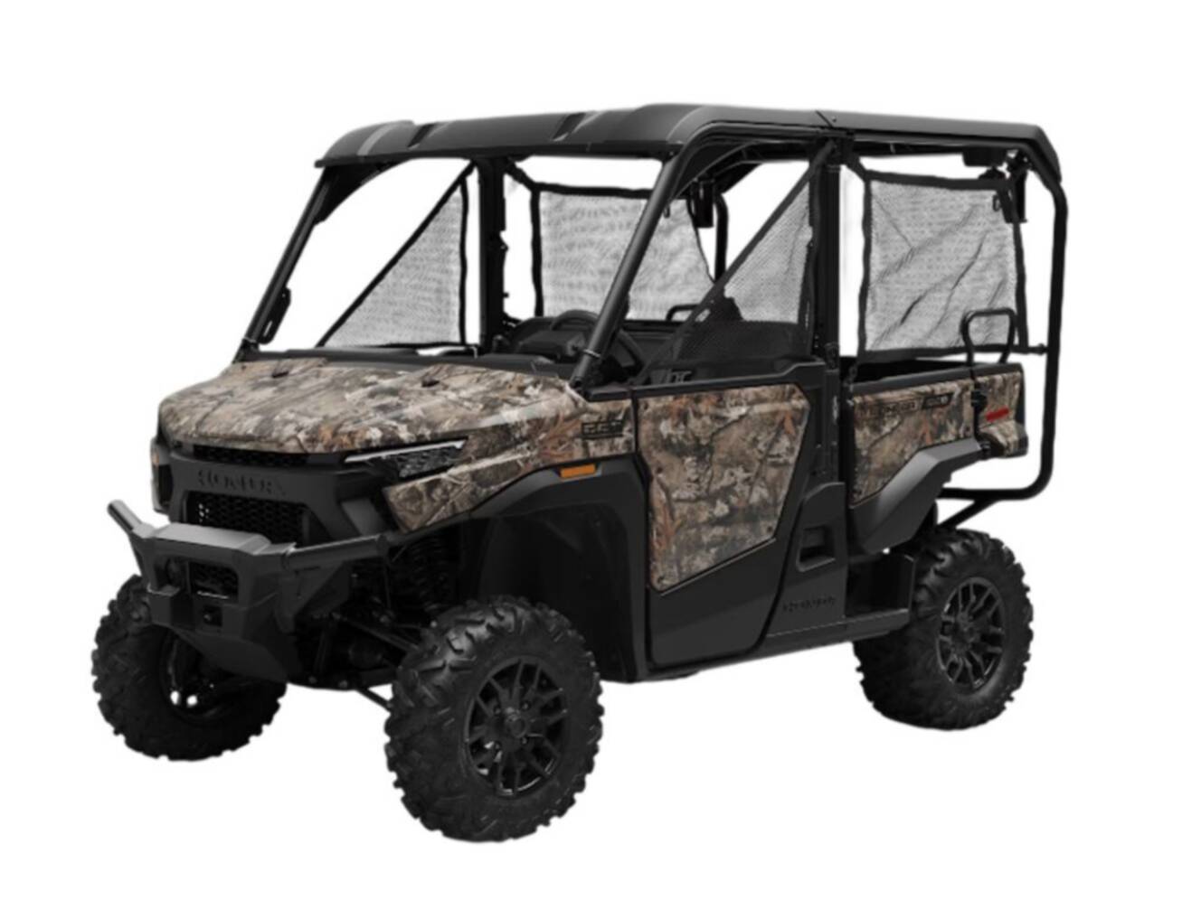 A photo of this 2026 Honda Pioneer 1000-5 Deluxe Truetimber Atera Camo