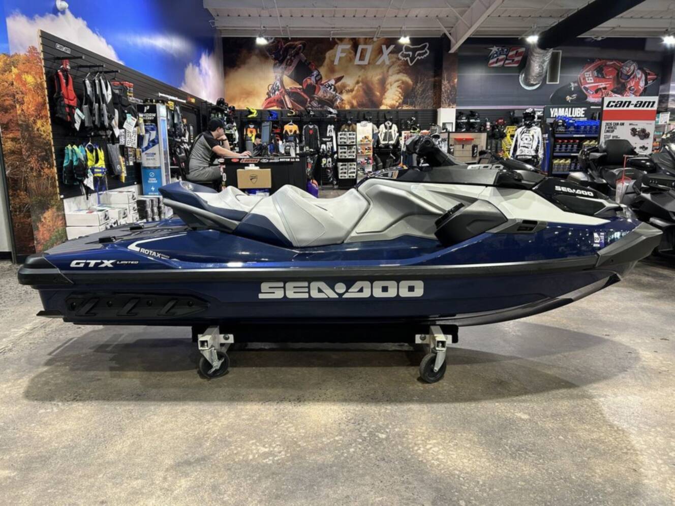 A photo of this 2024 Sea-Doo GTX Limited 300 Blue Abyss