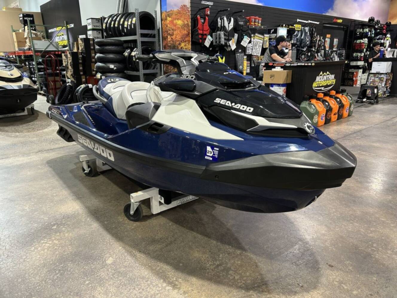 A photo of this 2024 Sea-Doo GTX Limited 300 Blue Abyss