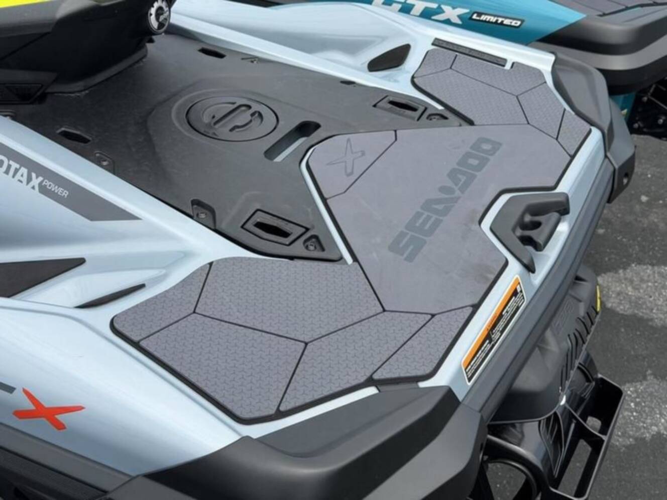 A photo of this 2026 Sea-Doo RXT-X 325 Ice Metal Manta Green
