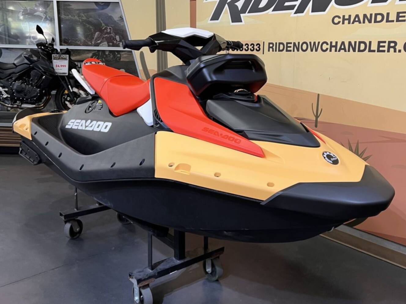 A photo of this 2026 Sea-Doo Spark for 3 Rotax 900 ACE - 90 CONV with IBR a