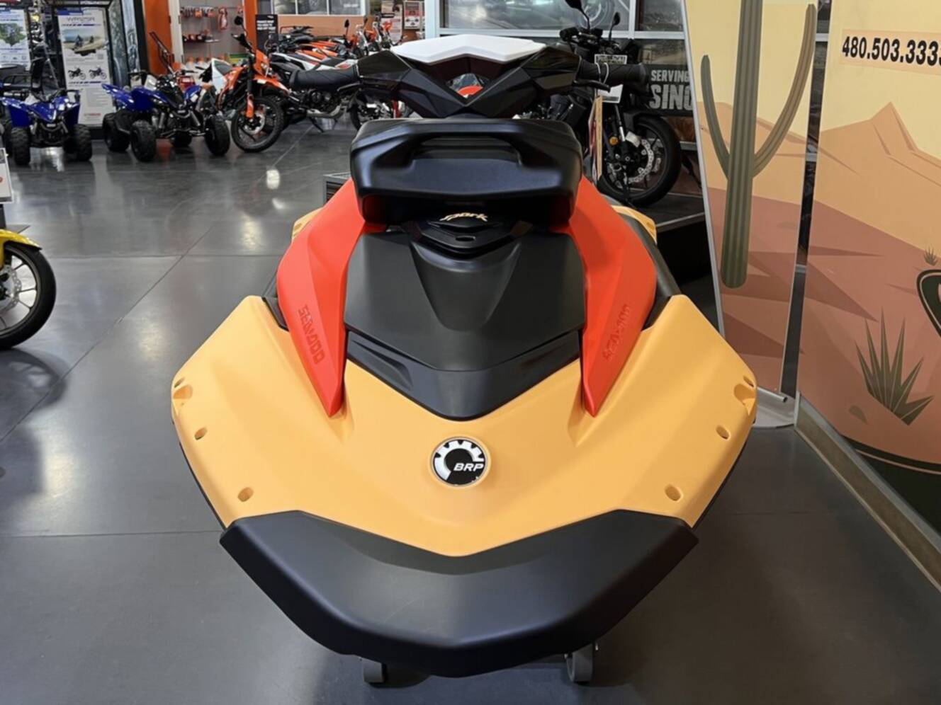A photo of this 2026 Sea-Doo Spark for 3 Rotax 900 ACE - 90 CONV with IBR a