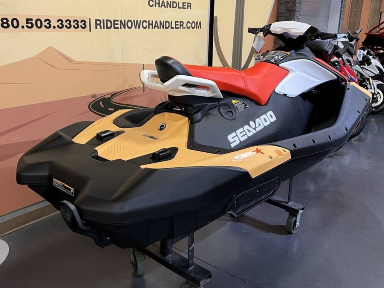 A photo of this 2026 Sea-Doo Spark for 3 Rotax 900 ACE - 90 CONV with IBR a