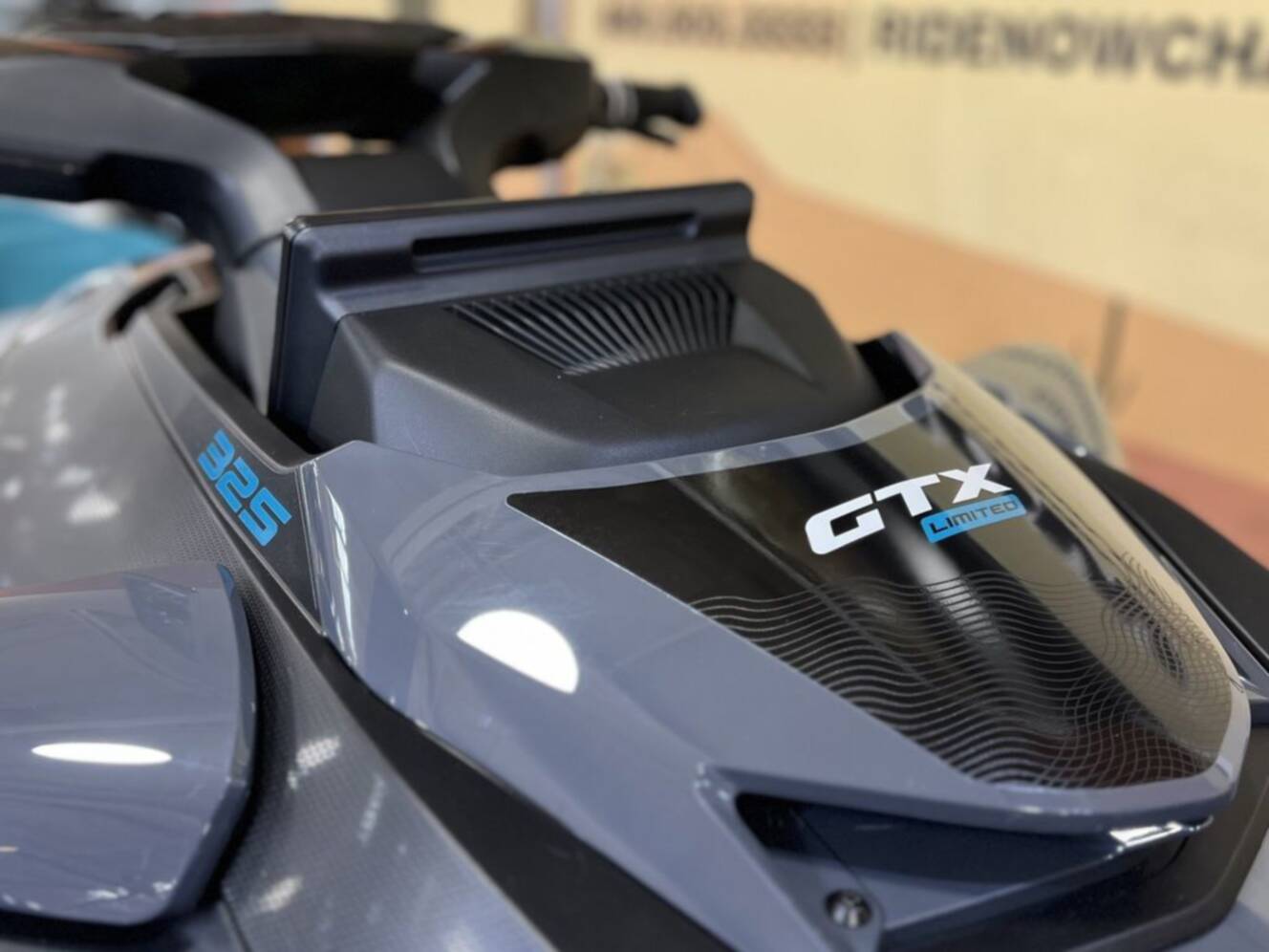 A photo of this 2026 Sea-Doo GTX Limited 325 Teal Metallic