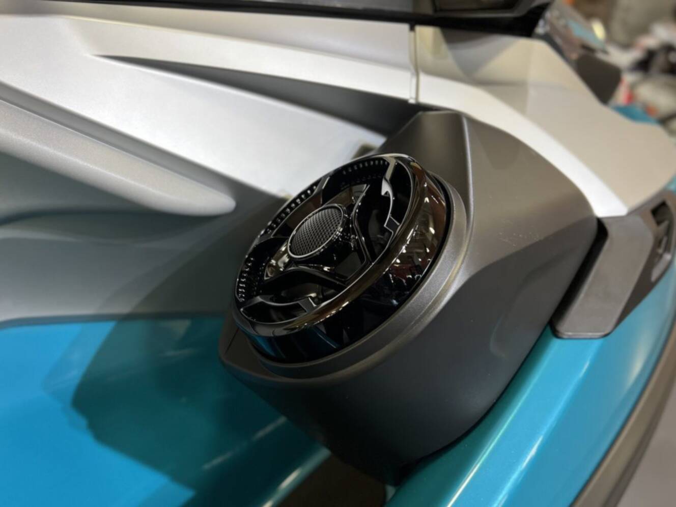 A photo of this 2026 Sea-Doo GTX Limited 325 Teal Metallic