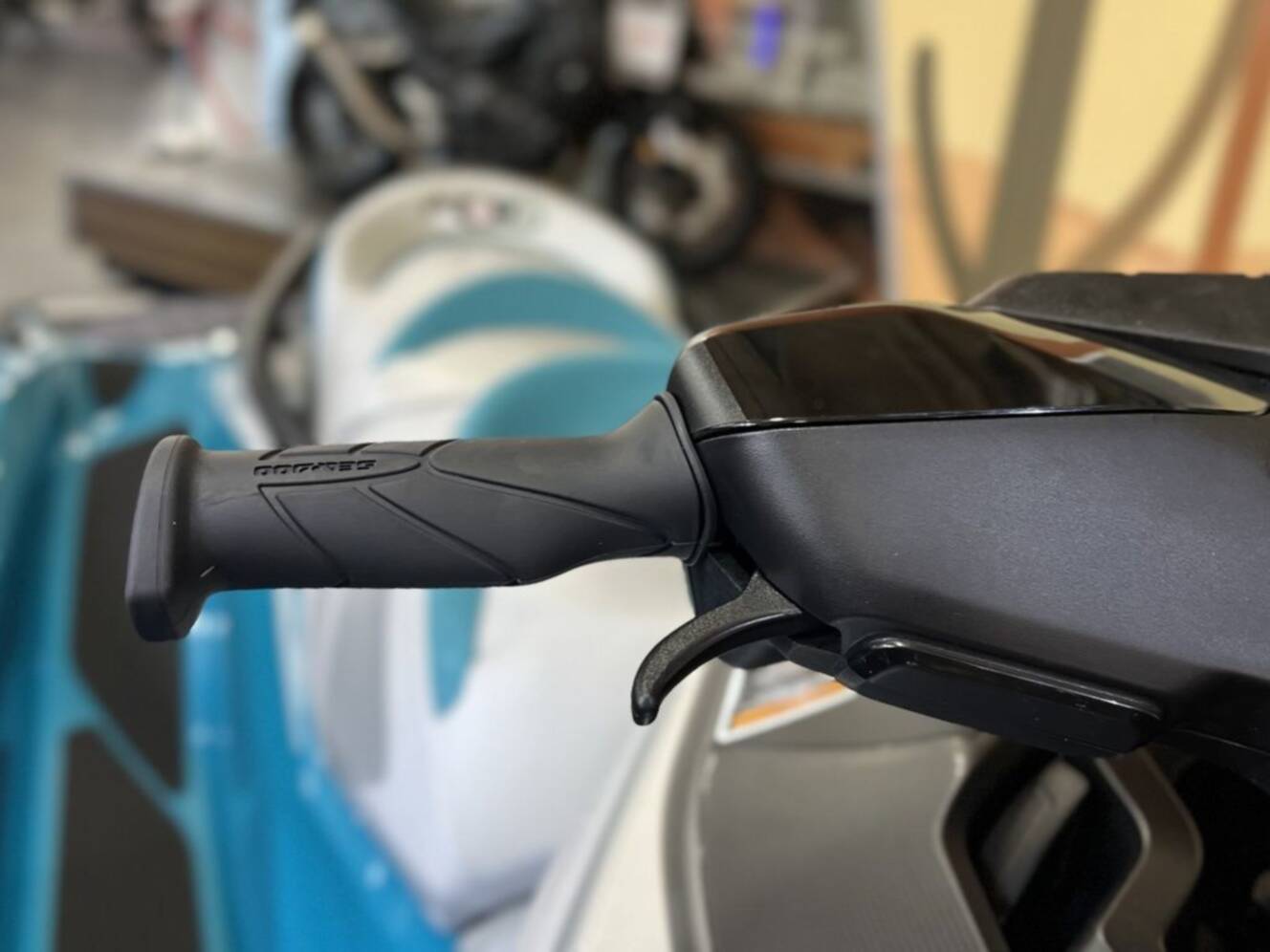 A photo of this 2026 Sea-Doo GTX Limited 325 Teal Metallic