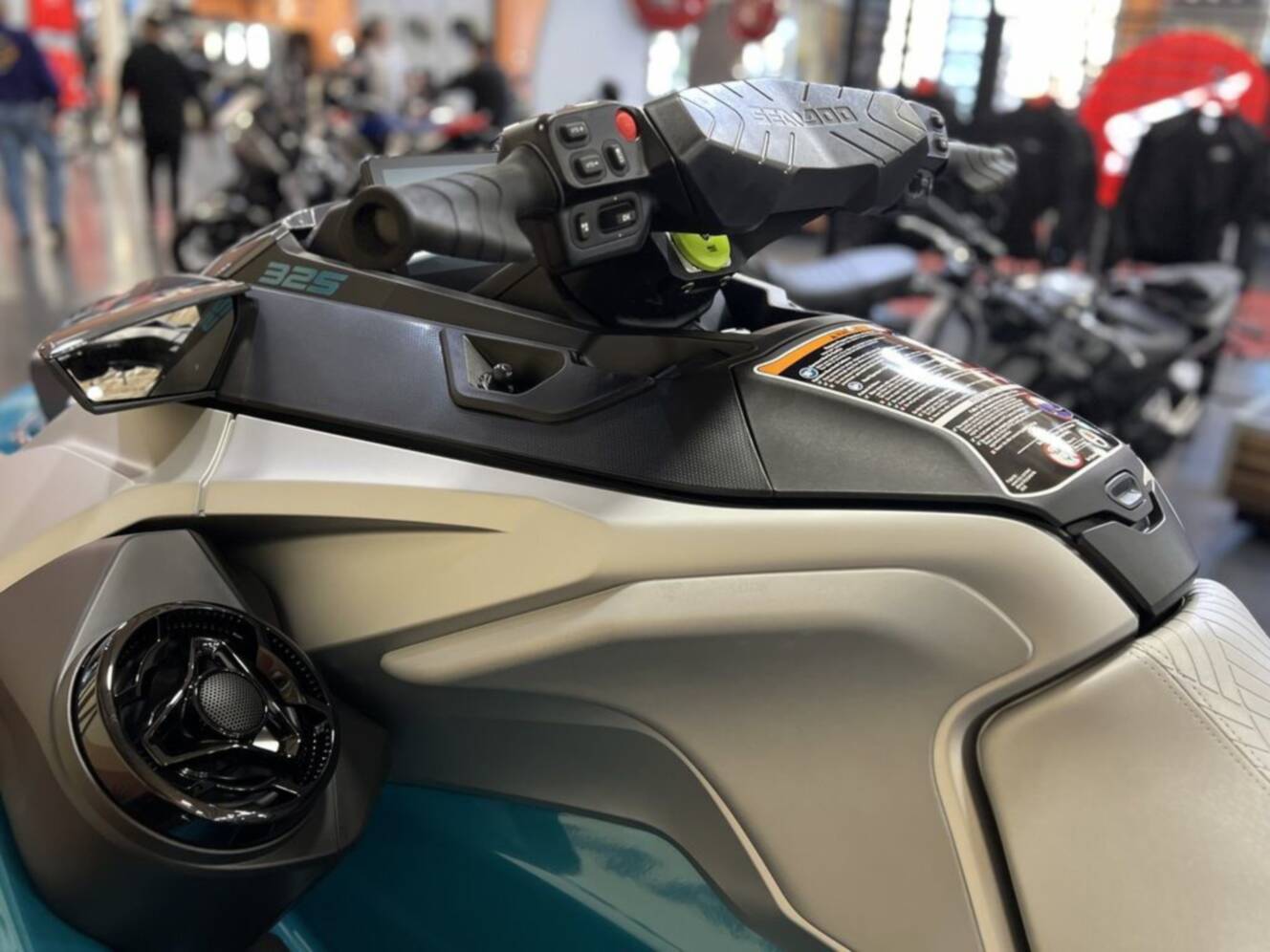 A photo of this 2026 Sea-Doo GTX Limited 325 Teal Metallic