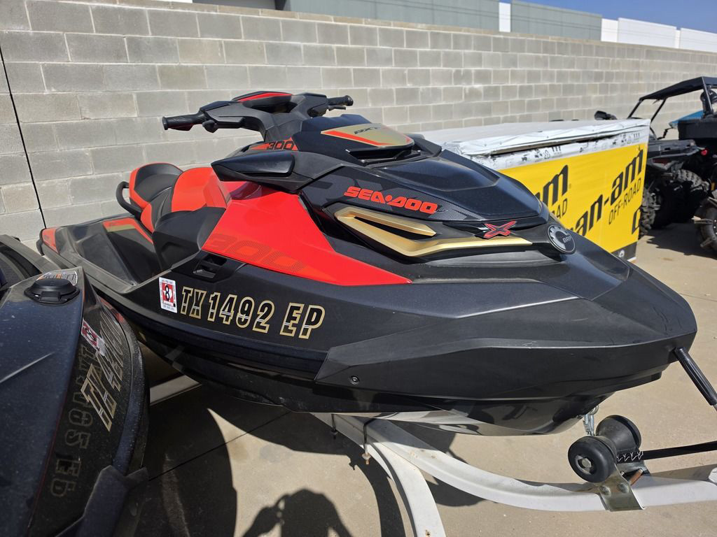 2019 Sea-Doo RXT-X 300 IBR & Sound System Eclipse Black And Lava Red in fort worth TX