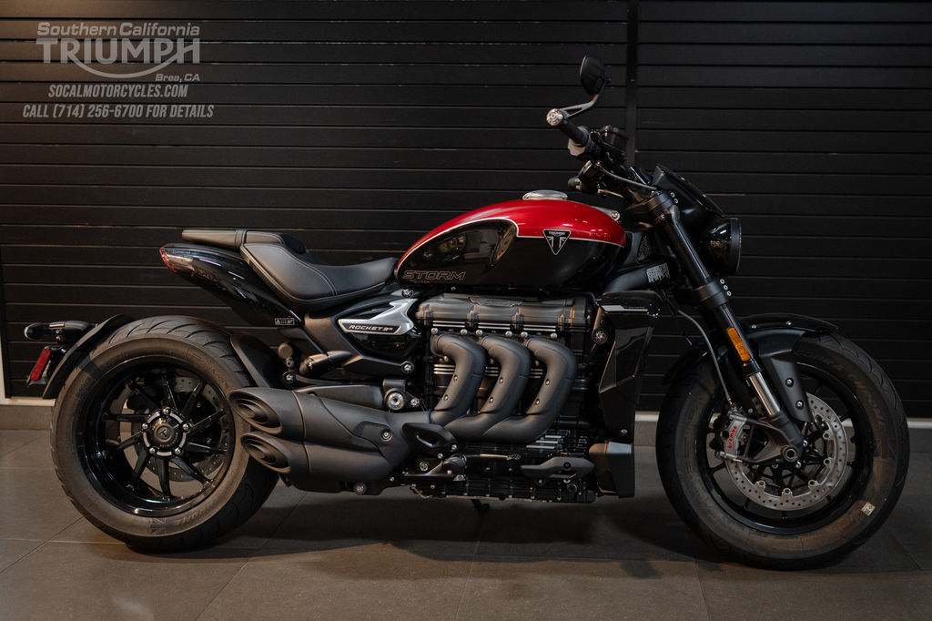 2025 Triumph Rocket 3 Storm R Carnival Red/Sapphire Black in brea CA
