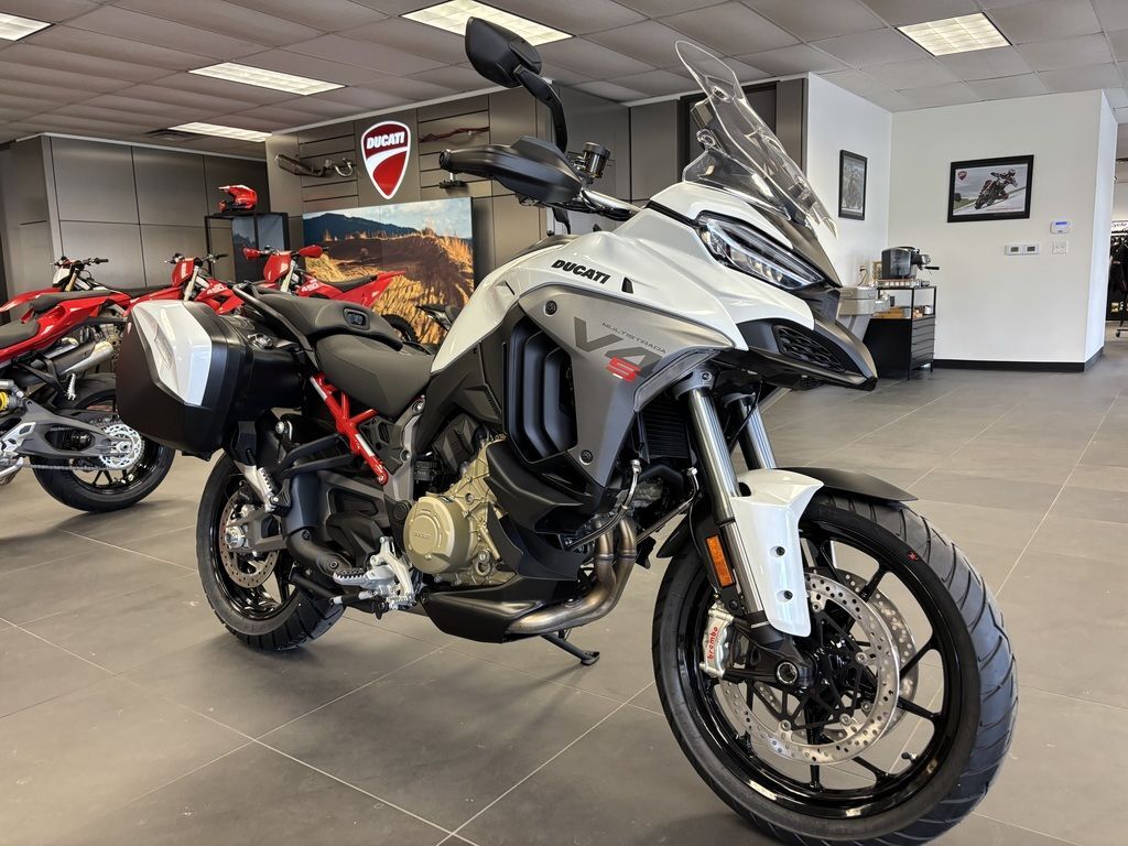 2026 Ducati Multistrada V4 S Travel & Radar Arctic White V4 S in San Antonio, TX